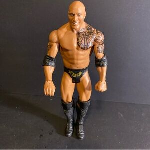 WWE The Rock 2011 Mattel Basic Wrestling Action Figure Series WWF Dwayne Johnson